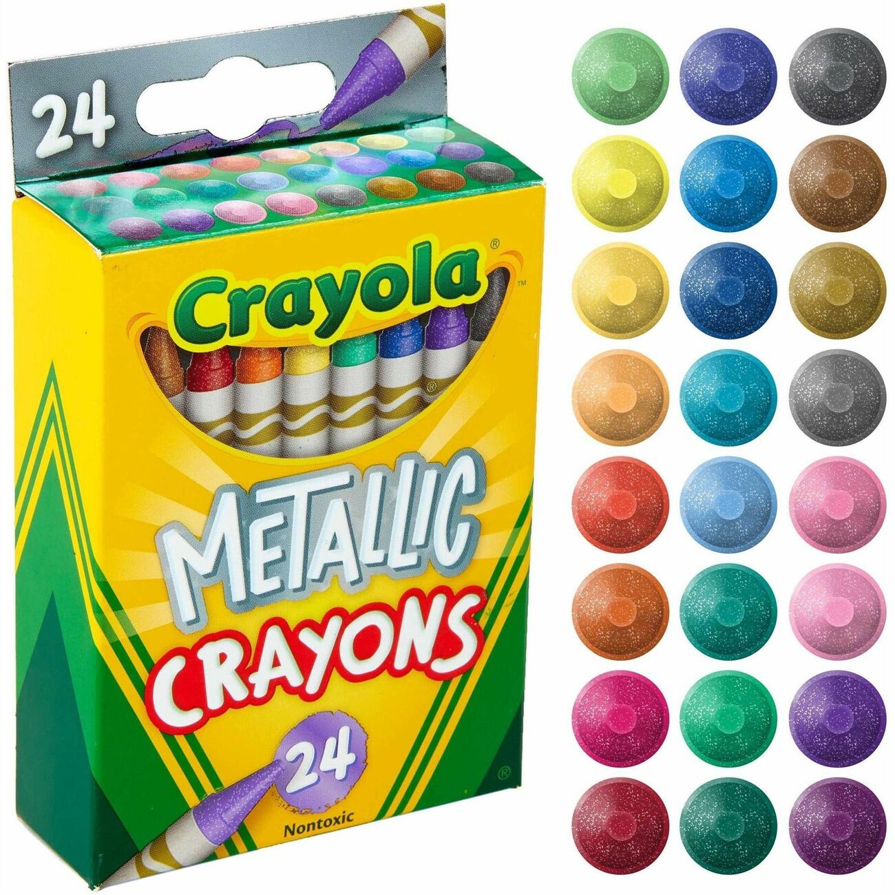 Crayola Crayon Metallic 24Ct