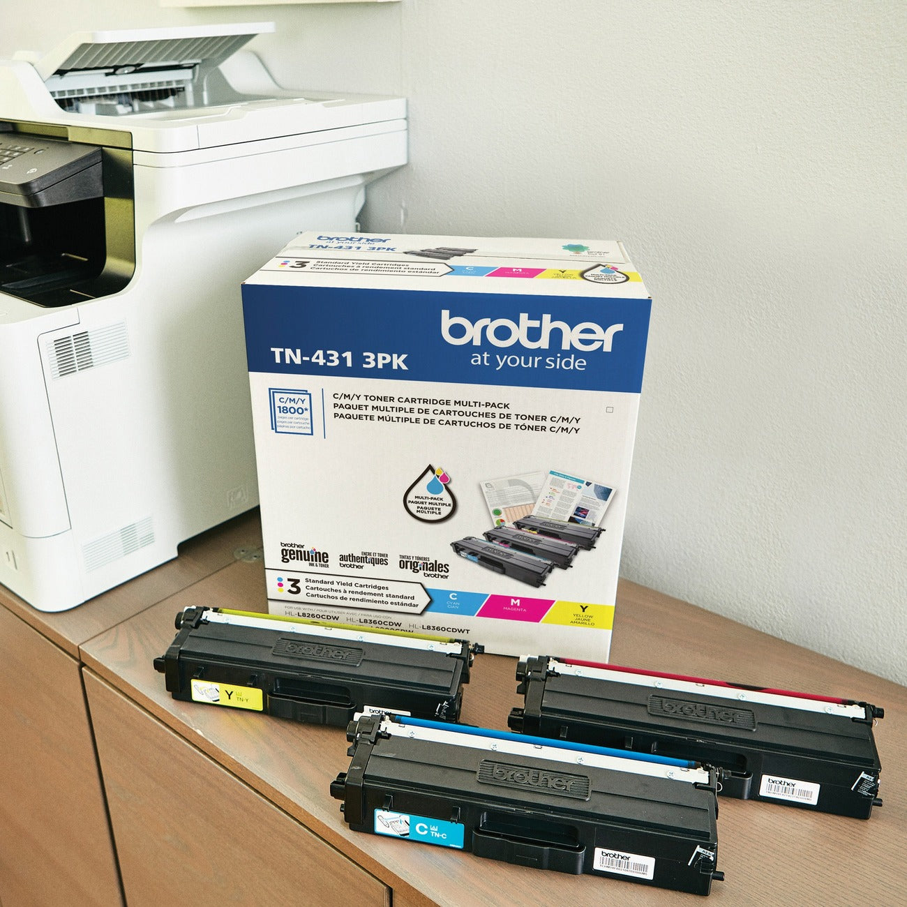 Brother Crtdg Lsr Tn431 C M&Y 3Pk
