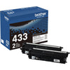 Brother Crtdg Tn433 Bk 2Pk