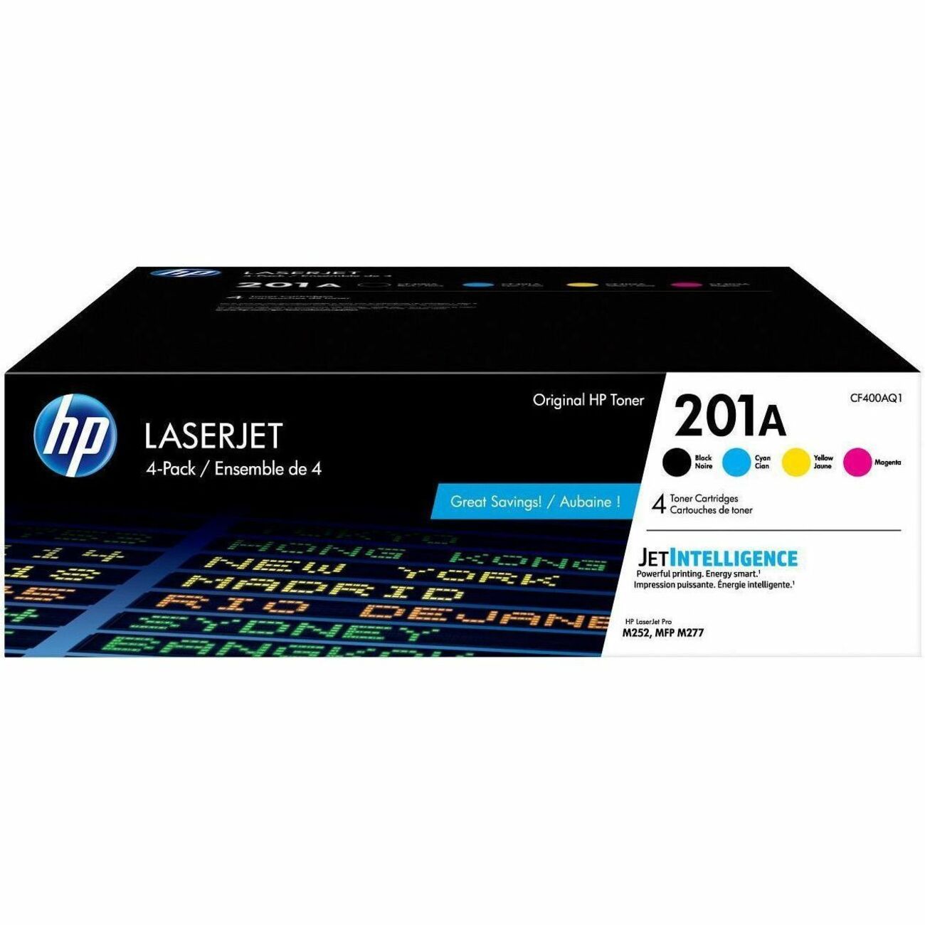 HP Crtdg Lsr Hp201A-B C M&Y4Pk