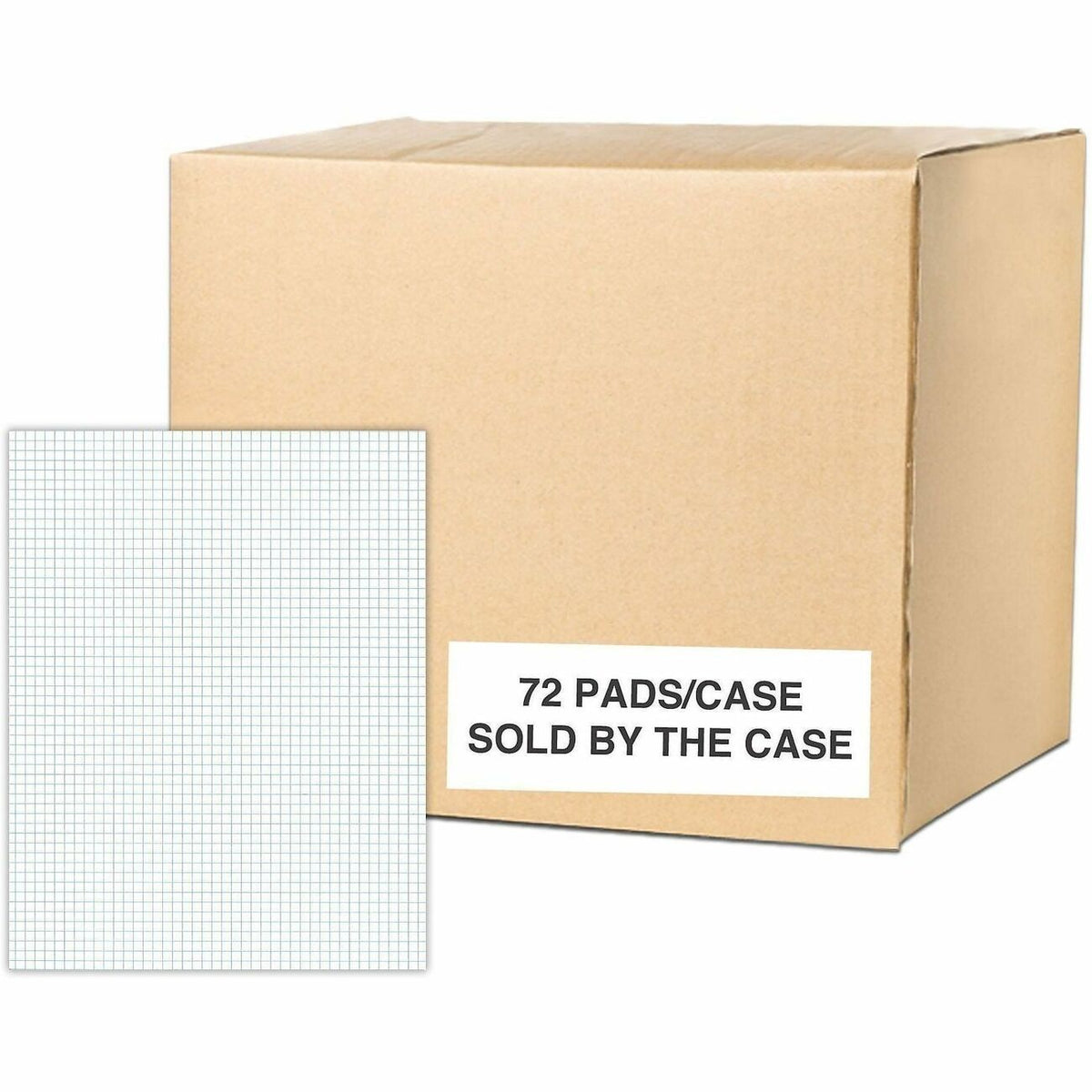 Roaring Spring 5x5 Graph Ruled Gummed Pad with Chipboard Back