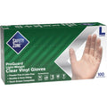 Safety Zone Powder Free Clear Vinyl Gloves