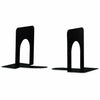 Universal Economy Bookends, 4.75 x 5.25 x 5, Heavy Gauge Steel, Black, Pair