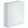 Universal Deluxe Easy-to-Open D-Ring View Binder, 3 Rings, 2" Capacity, 11 x 8.5, White