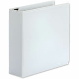 Universal Deluxe Easy-to-Open D-Ring View Binder, 3 Rings, 3" Capacity, 11 x 8.5, White