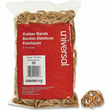 Universal Rubber Bands, Size 10, 0.04" Gauge, Beige, 1 lb Box, 3,400/Pack