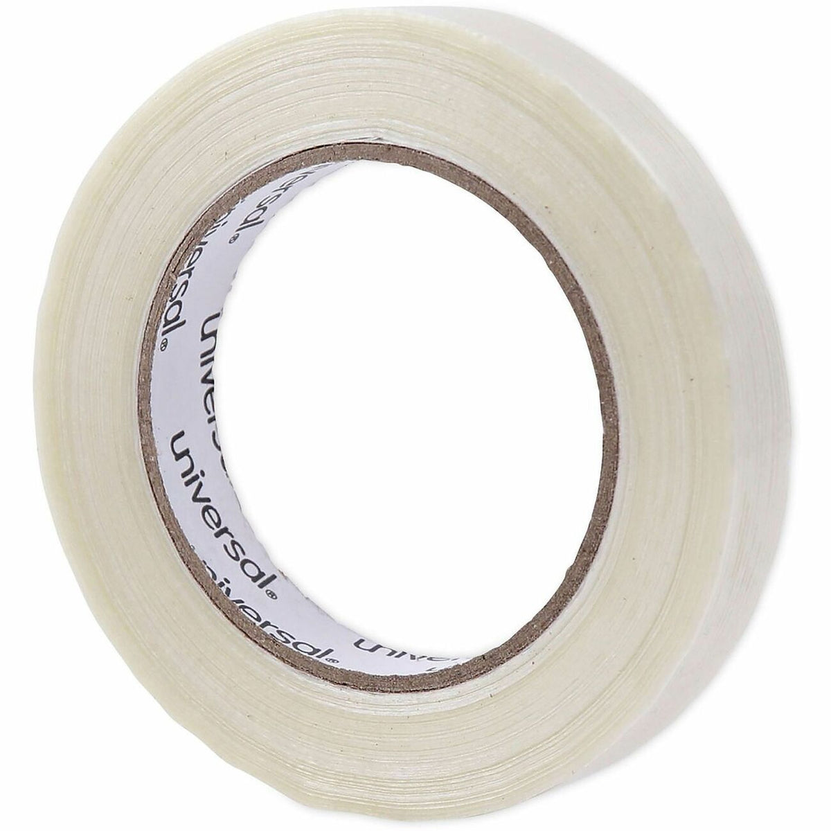 Universal 120# Utility Grade Filament Tape, 3" Core, 18 mm x 54.8 m, Clear