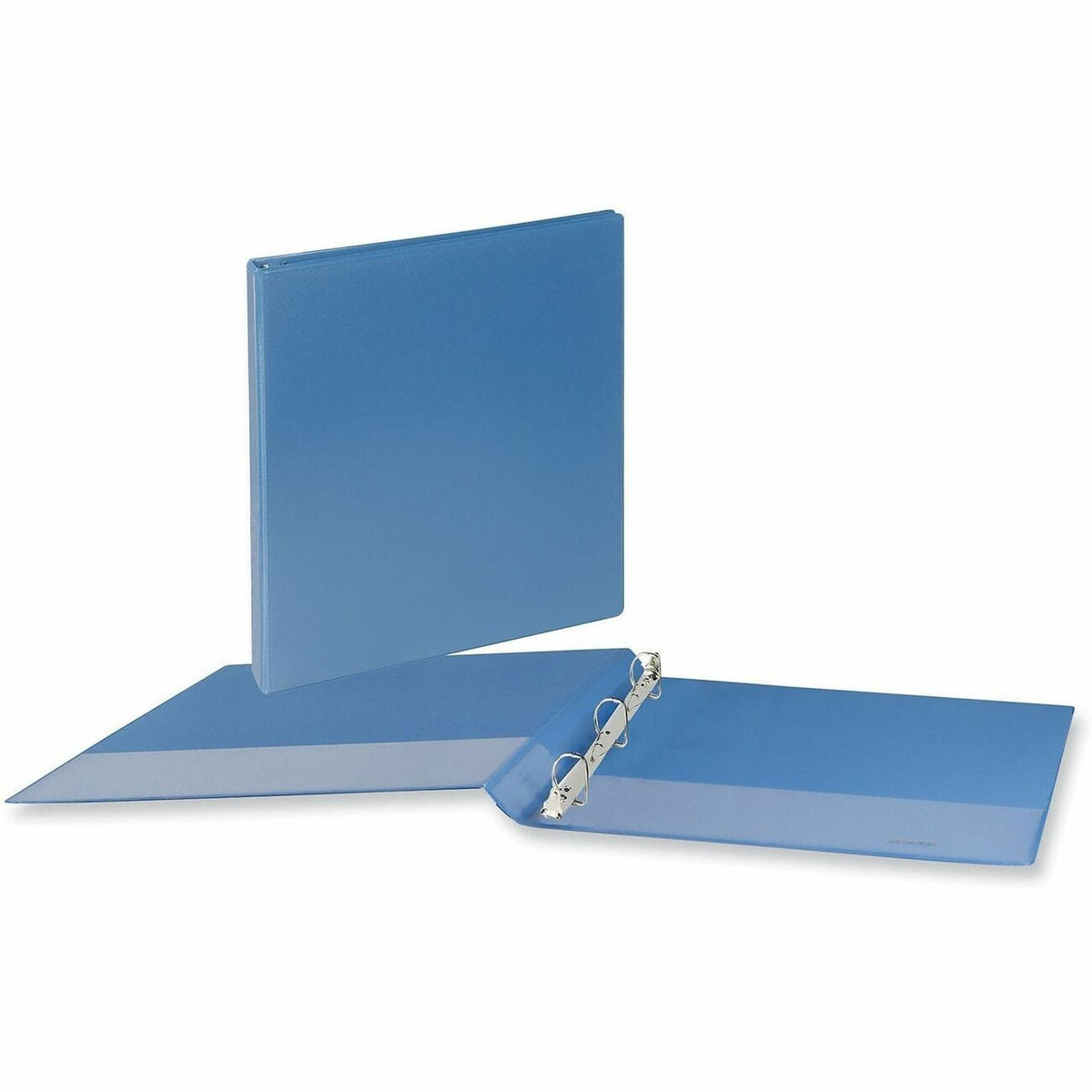 Universal Slant D-Ring View Binder, 3 Rings, 1.5" Capacity, 11 x 8.5, Light Blue