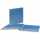 Universal Slant D-Ring View Binder, 3 Rings, 1" Capacity, 11 x 8.5, Light Blue