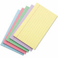 Universal Index Cards, Ruled, 4 x 6, Assorted, 100/Pack