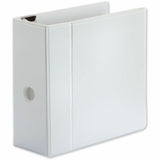Universal Deluxe Easy-to-Open D-Ring View Binder, 3 Rings, 5" Capacity, 11 x 8.5, White