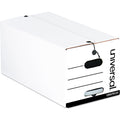 Universal Deluxe Quick Set-up String-and-Button Boxes, Legal Files, White, 12/Carton