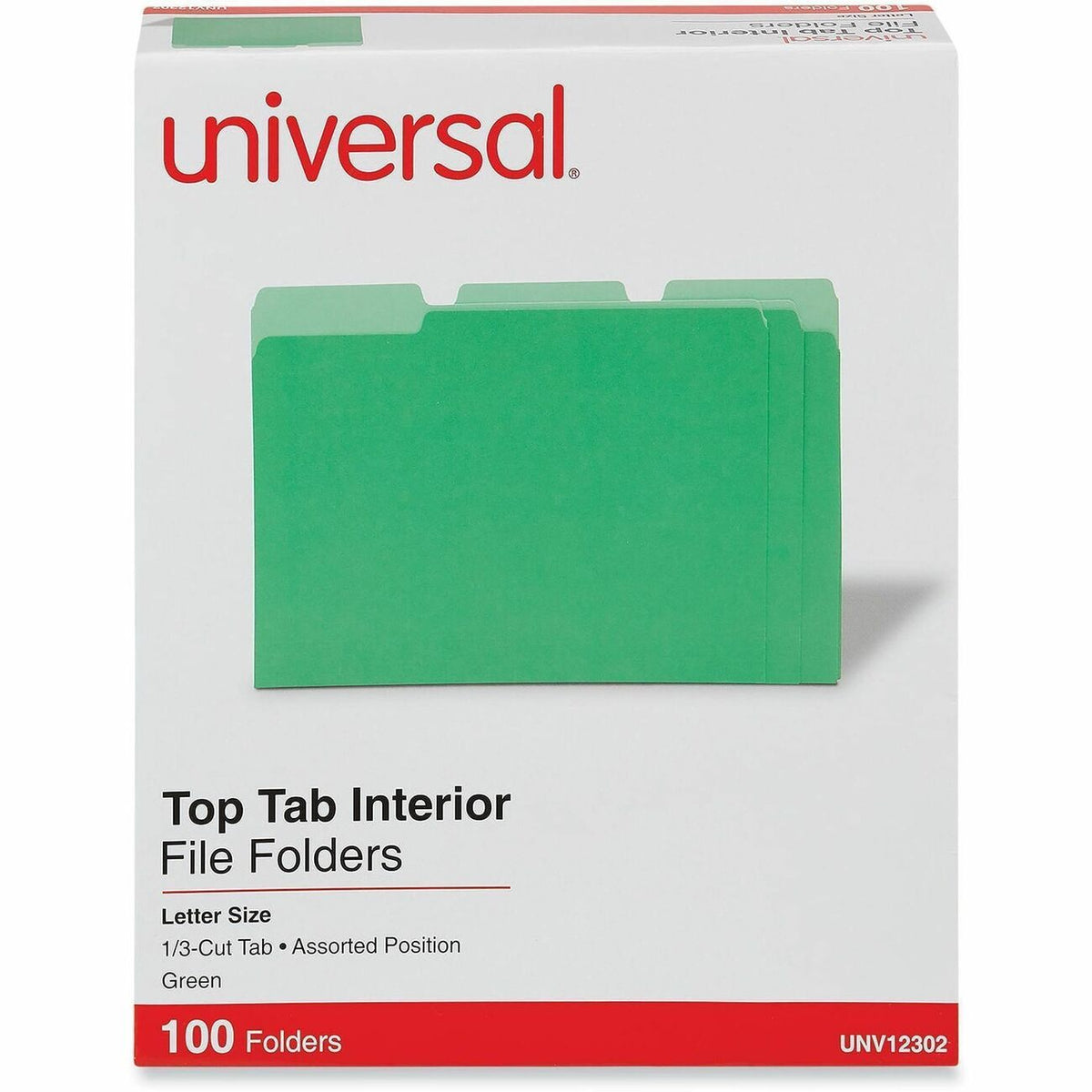 Universal 1/3 Tab Cut Letter Recycled Top Tab File Folder