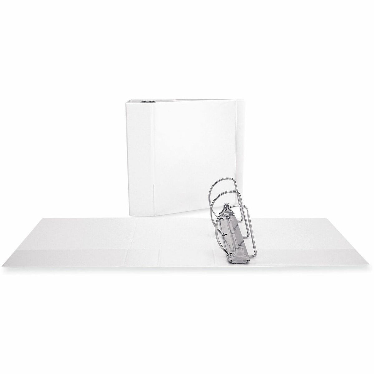 Universal Slant D-Ring View Binder, 3 Rings, 5" Capacity, 11 x 8.5, White