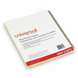 Universal Insertable Tab Index, 8-Tab, 11 x 8.5, Buff, Clear Tabs, 6 Sets