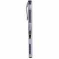 Universal Gel Pen, Stick, Medium 0.7 mm, Black Ink, Silver/Black Barrel, Dozen