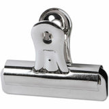 Universal Bulldog Clips, Medium, Nickel, 36/Pack
