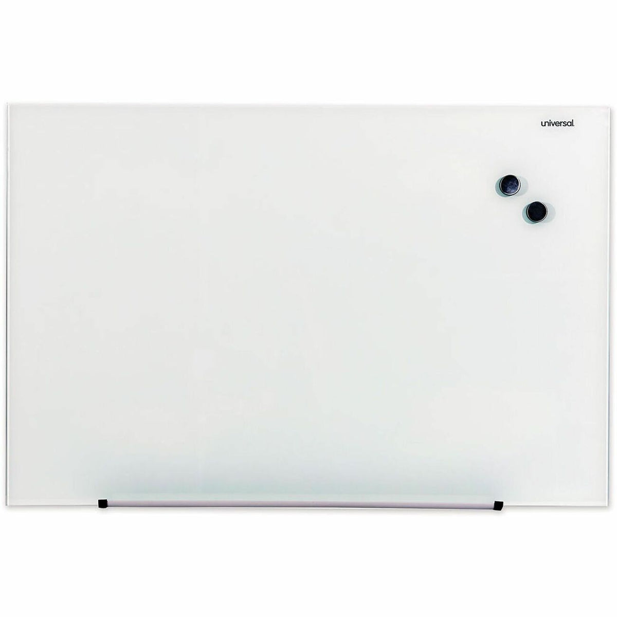 Universal Frameless Magnetic Glass Marker Board, 36" x 24" , Translucent Frost Surface