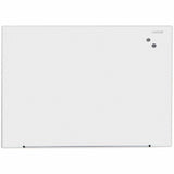 Universal Frameless Magnetic Glass Marker Board, 48" x 36" , White Surface