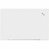 Universal Frameless Magnetic Glass Marker Board, 72" x 48" , White Surface