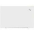 Universal Frameless Magnetic Glass Marker Board, 72" x 48" , White Surface