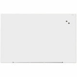 Universal Frameless Magnetic Glass Marker Board, 72" x 48" , White Surface