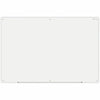 Universal Frameless Glass Marker Board, 72" x 48" , White Surface