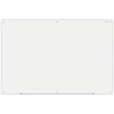 Universal Frameless Glass Marker Board, 72" x 48" , White Surface