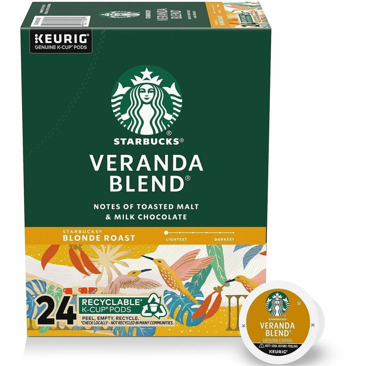 Starbucks&reg; K-Cup Veranda Blend Coffee