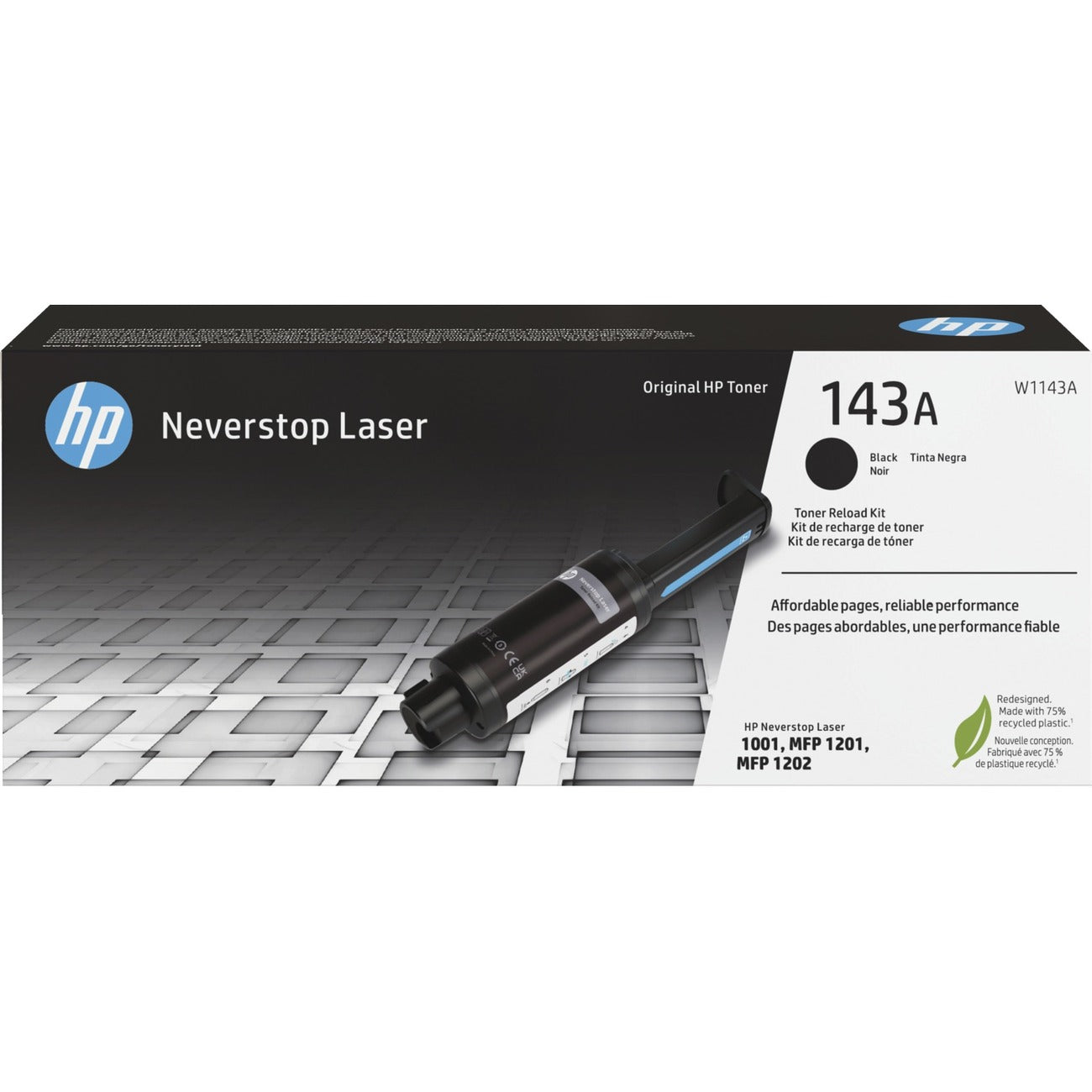 HP Crtdg Lsr Hp 143A Bk