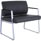 Lorell Healthcare Reception Big & Tall Sled Base Guest Chair