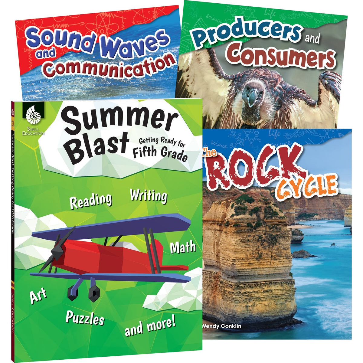 Shell Education Learn-At-Home Summer Science Set Printed Book by Wendy Conklin