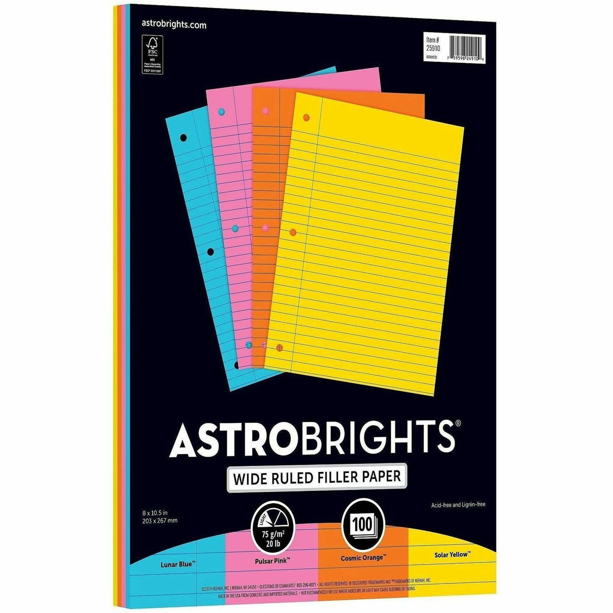 Astrobrights Filler Paper