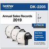 Brother Label 2.4" X 100 3Pk