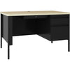 Lorell Fortress Series 48" Right Single-Pedestal Desk