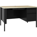 Lorell Fortress Series 48" Right Single-Pedestal Desk