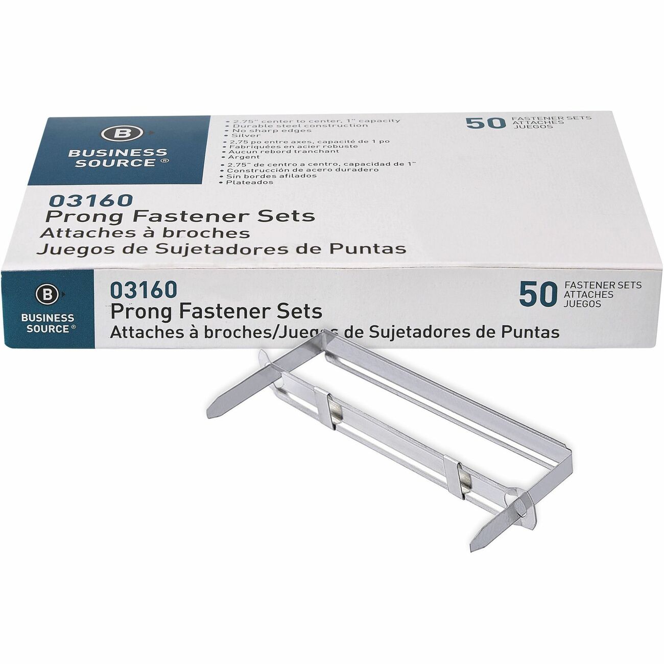 Business Source Fastener Prong 2.75'Cc 1'