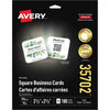Avery Cards Sqr Wht Inkjet 180Pk