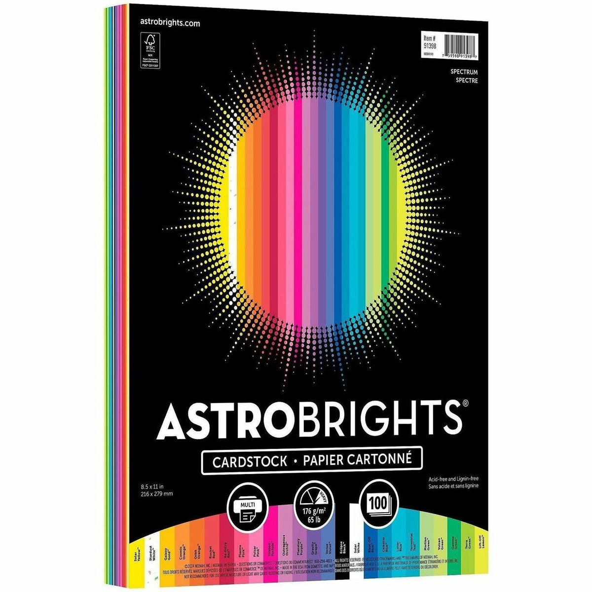 Astrobrights Spectrum Assortment Cardstock