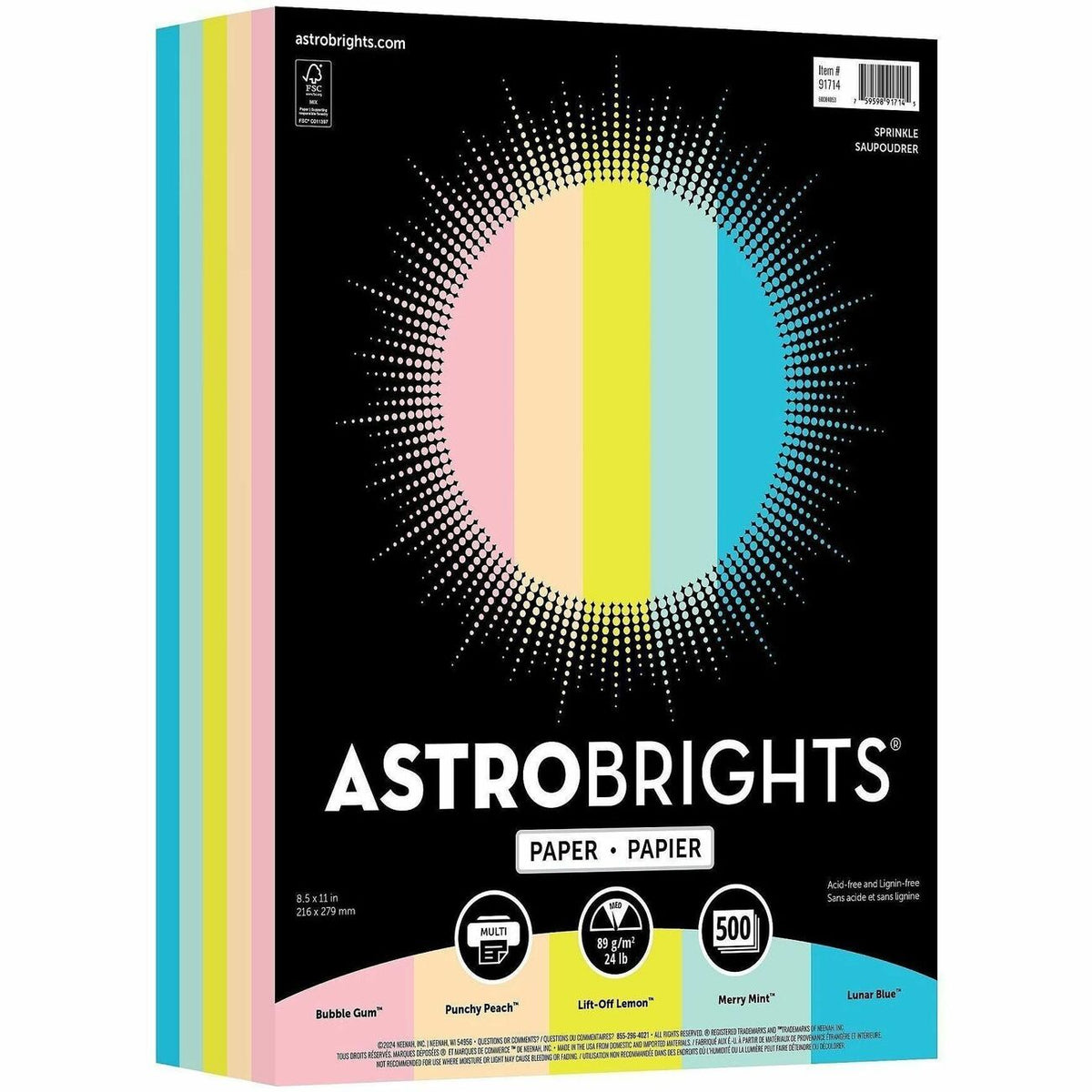 Astrobrights Sprinkle Assortment Copy Paper