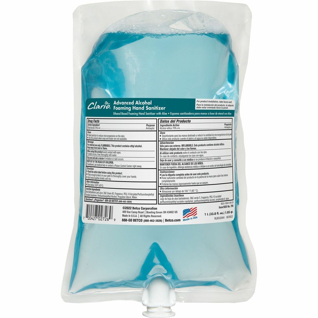 Sanitizer Refill Clario Fo
