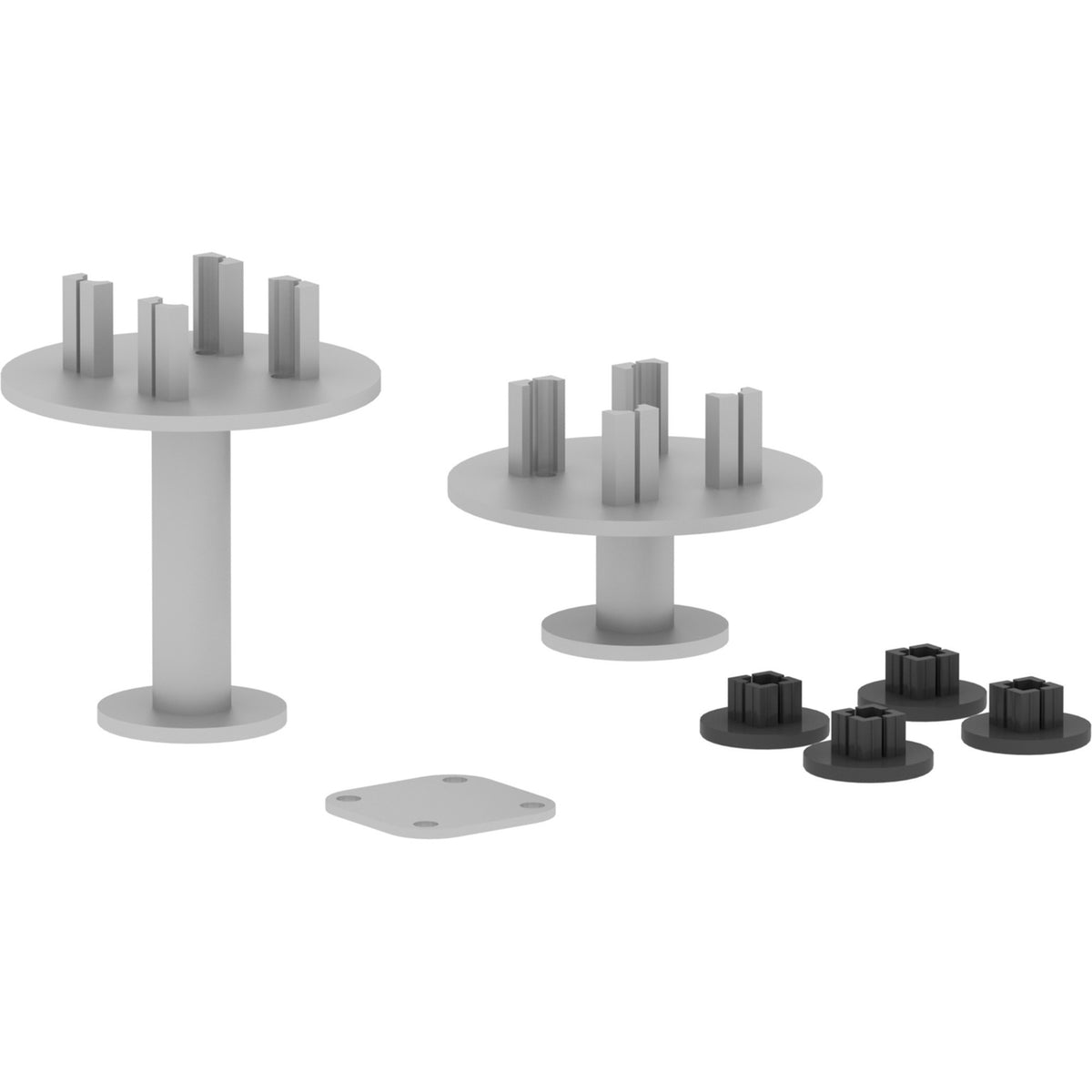 Lorell Adaptable Panel System 4-Way Connector Set