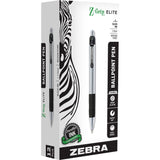 Zebra Z-Grip Elite Metal Retractable Ballpoint Pen