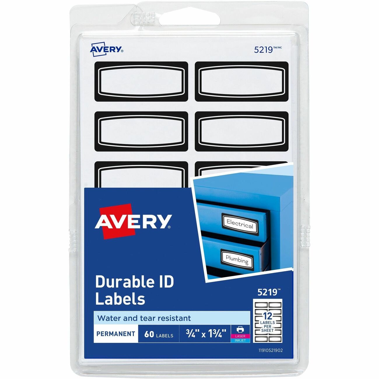 Avery Label Durable Hw 12Up