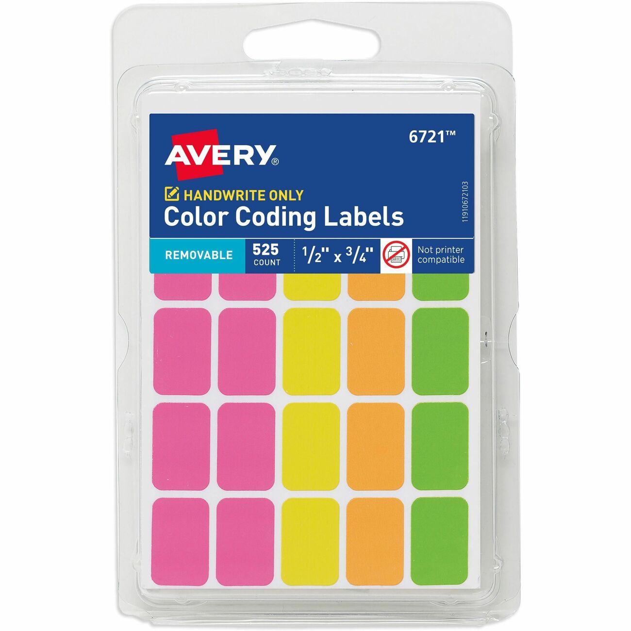 Avery Label Hw Neon 25Up