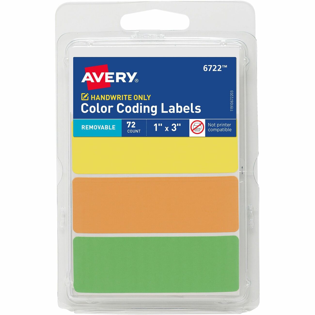 Avery Label Hw Neon 3Up