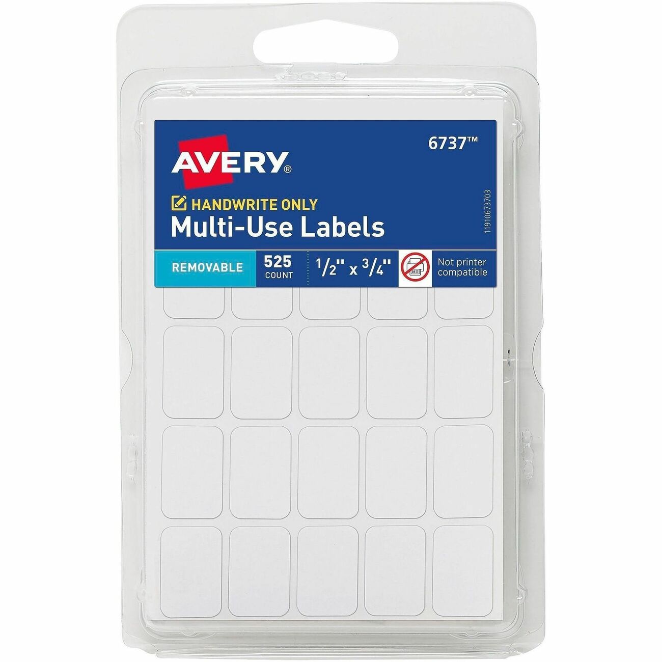 Avery Label Rem We 25Up