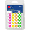Avery Label Neon Round 1/4" 28Up