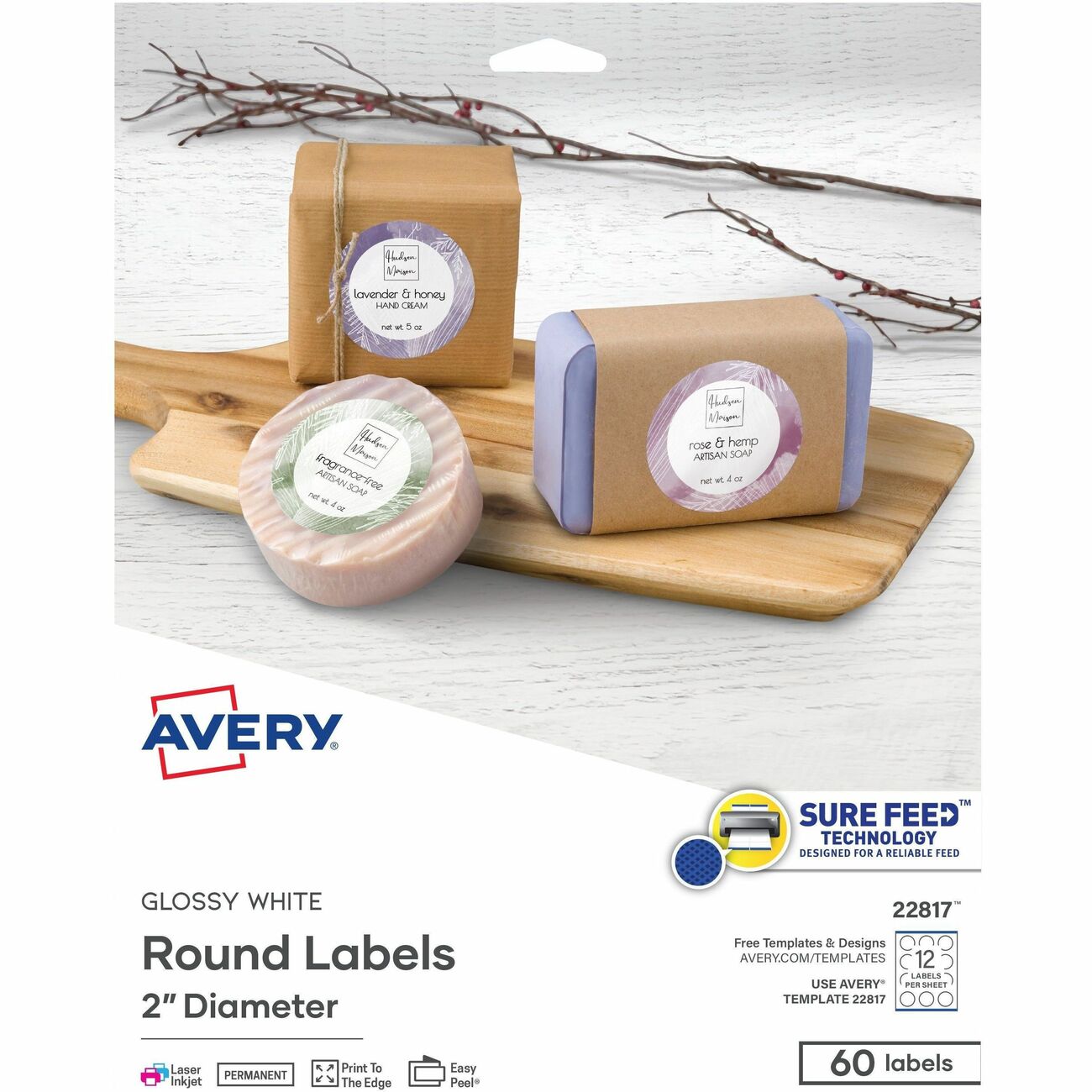 Avery Label Round We 12Up