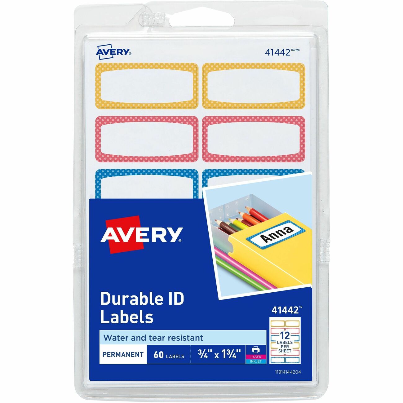 Avery Label Durable Ast